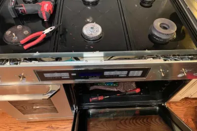 ABC Raleigh Appliance Repair technician performing a repair